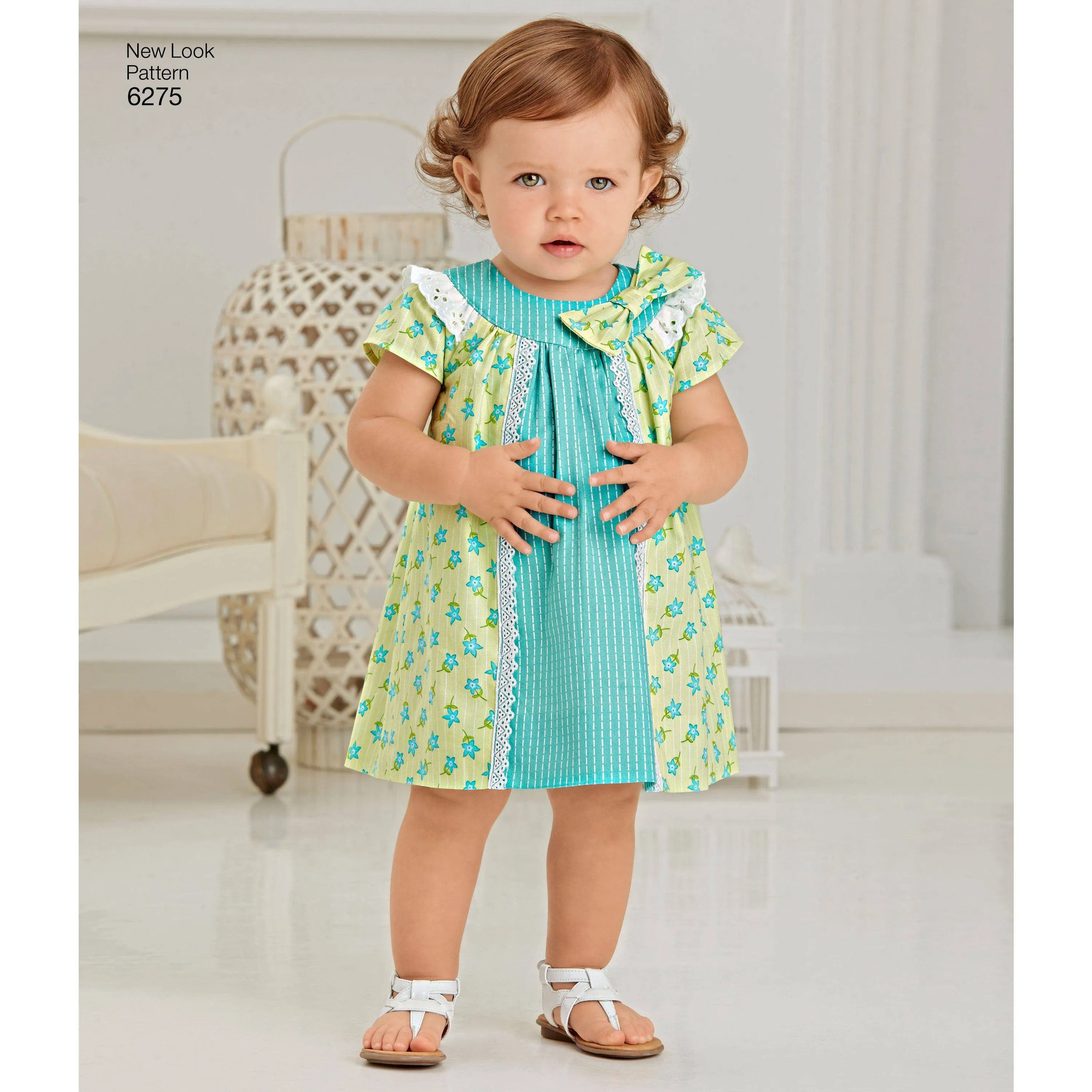 6275 Babies' Dress and Panties