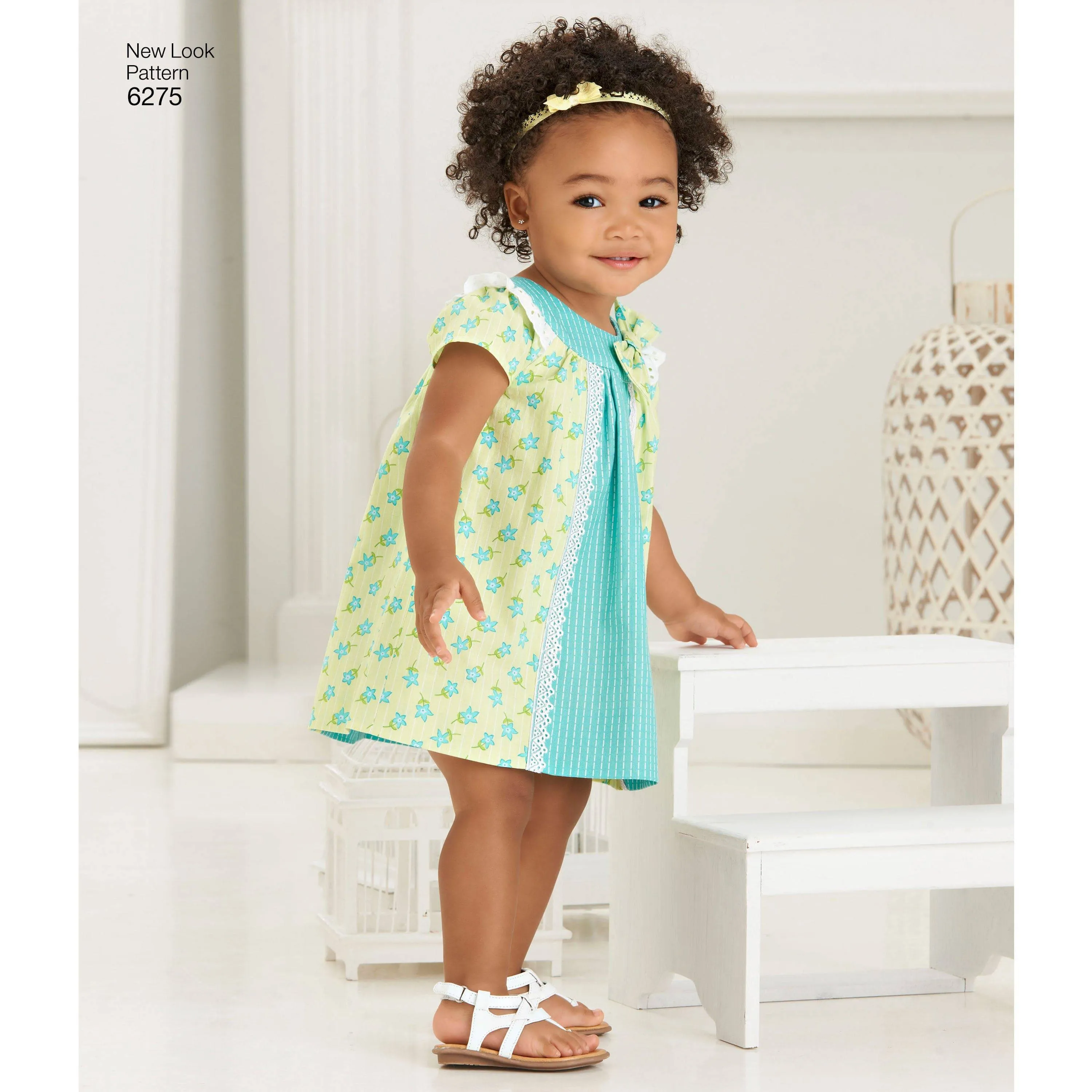 6275 Babies' Dress and Panties