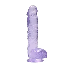 6.7-inch Shots Toys Purple Realistic Dildo with Suction Cup and Balls