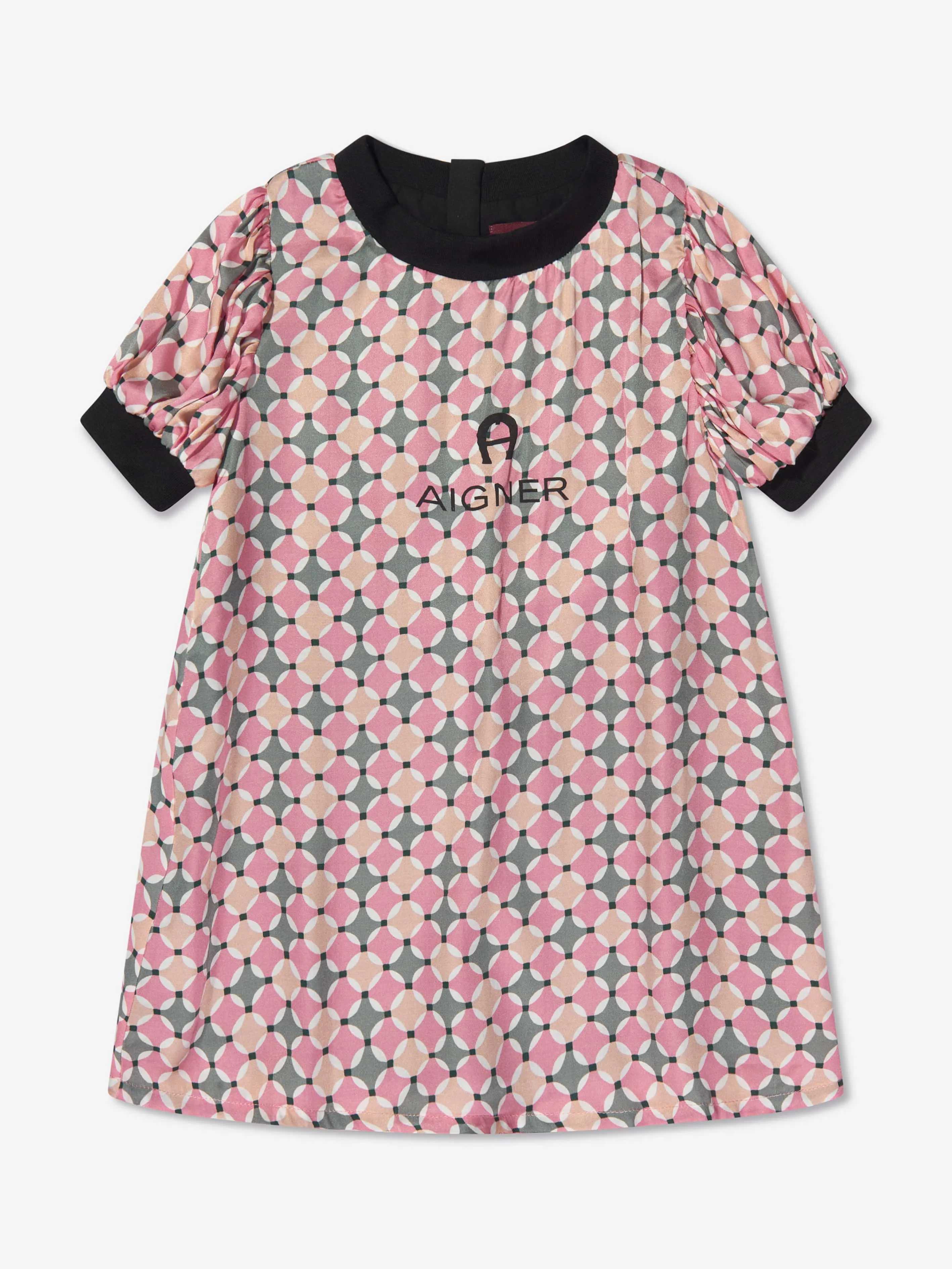 Aigner Girls Patterned Dress in Pink