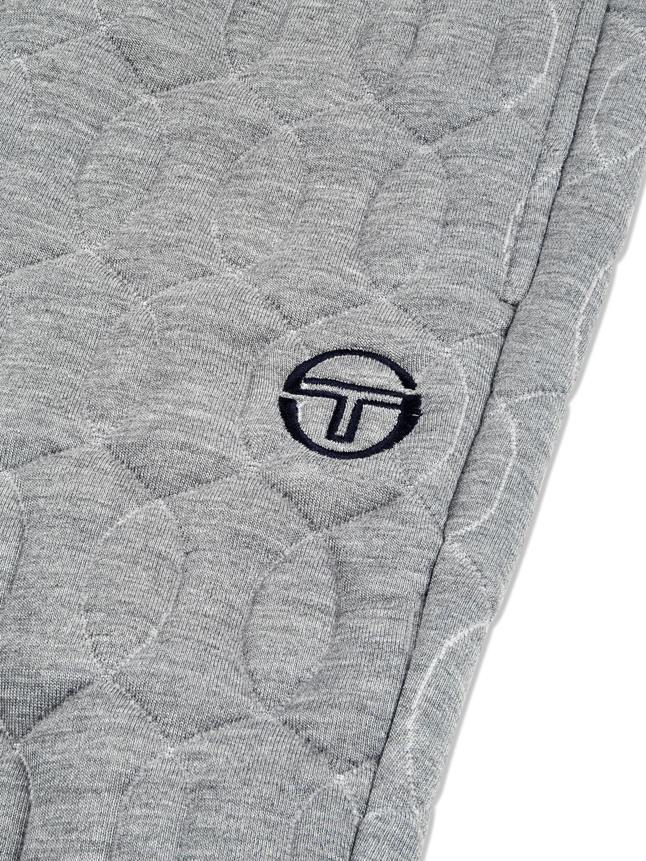 Aversa Quilted Sweatpant- Light Heather Grey