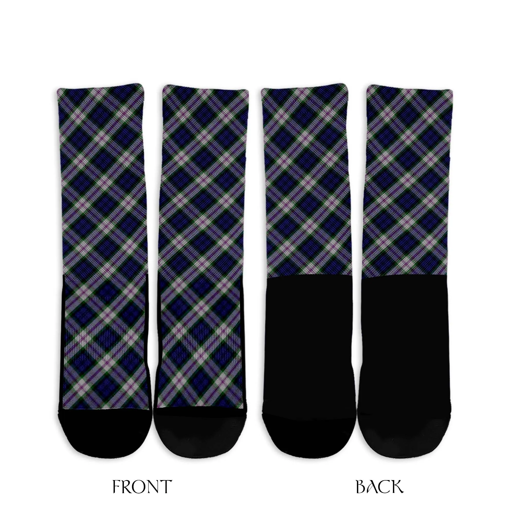 Baird Dress Tartan Crew Socks Cross Tartan Style