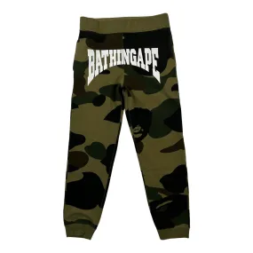 Bape Big Came Sweatpants Green Pre-Owned