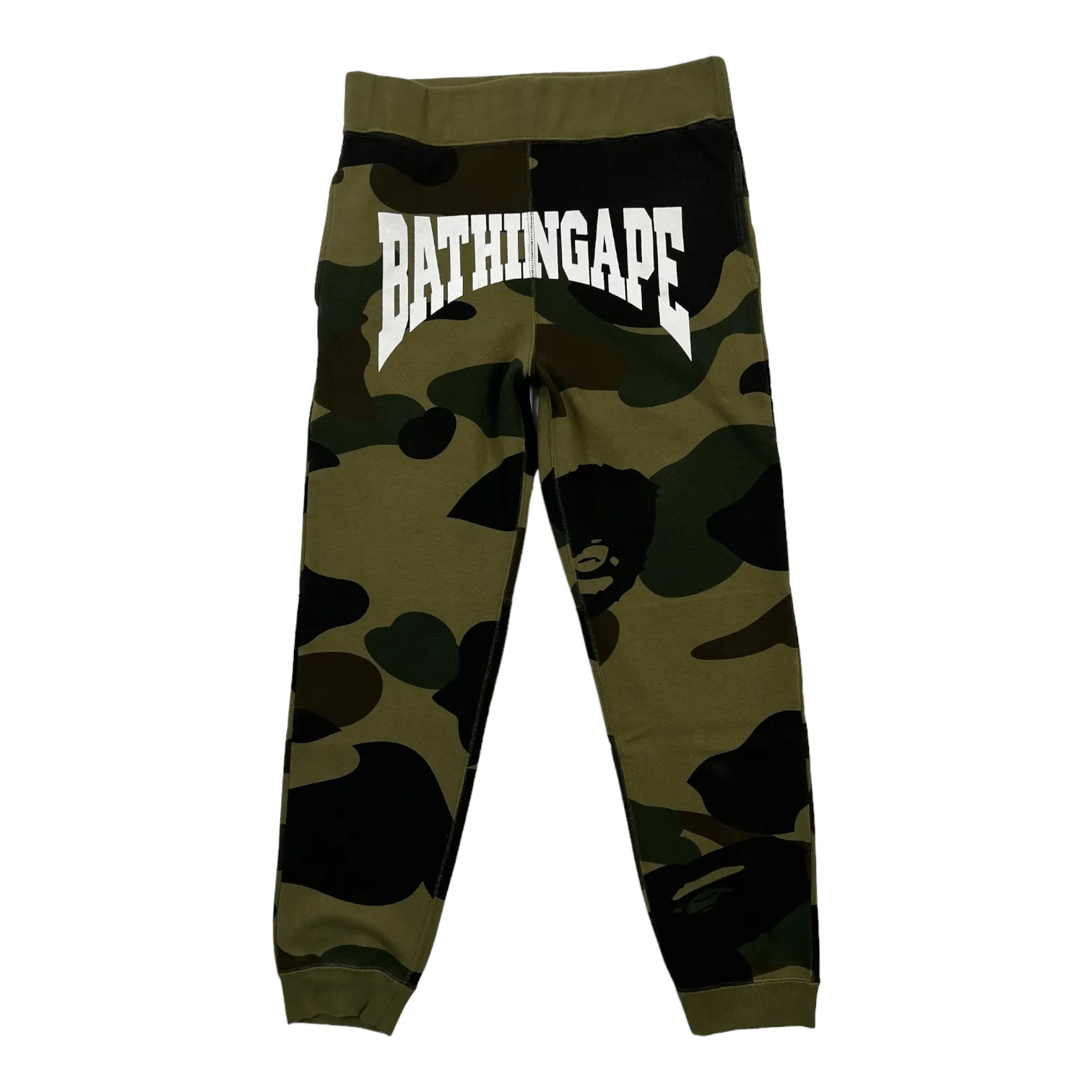 Bape Big Came Sweatpants Green Pre-Owned