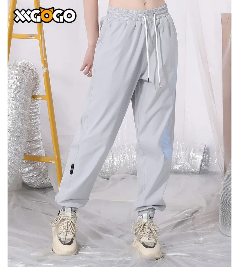 Basic Logo Print Loose Jogger Sweatpants