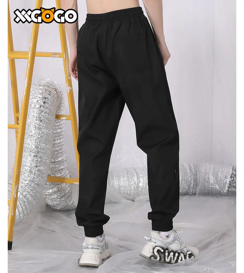 Basic Logo Print Loose Jogger Sweatpants