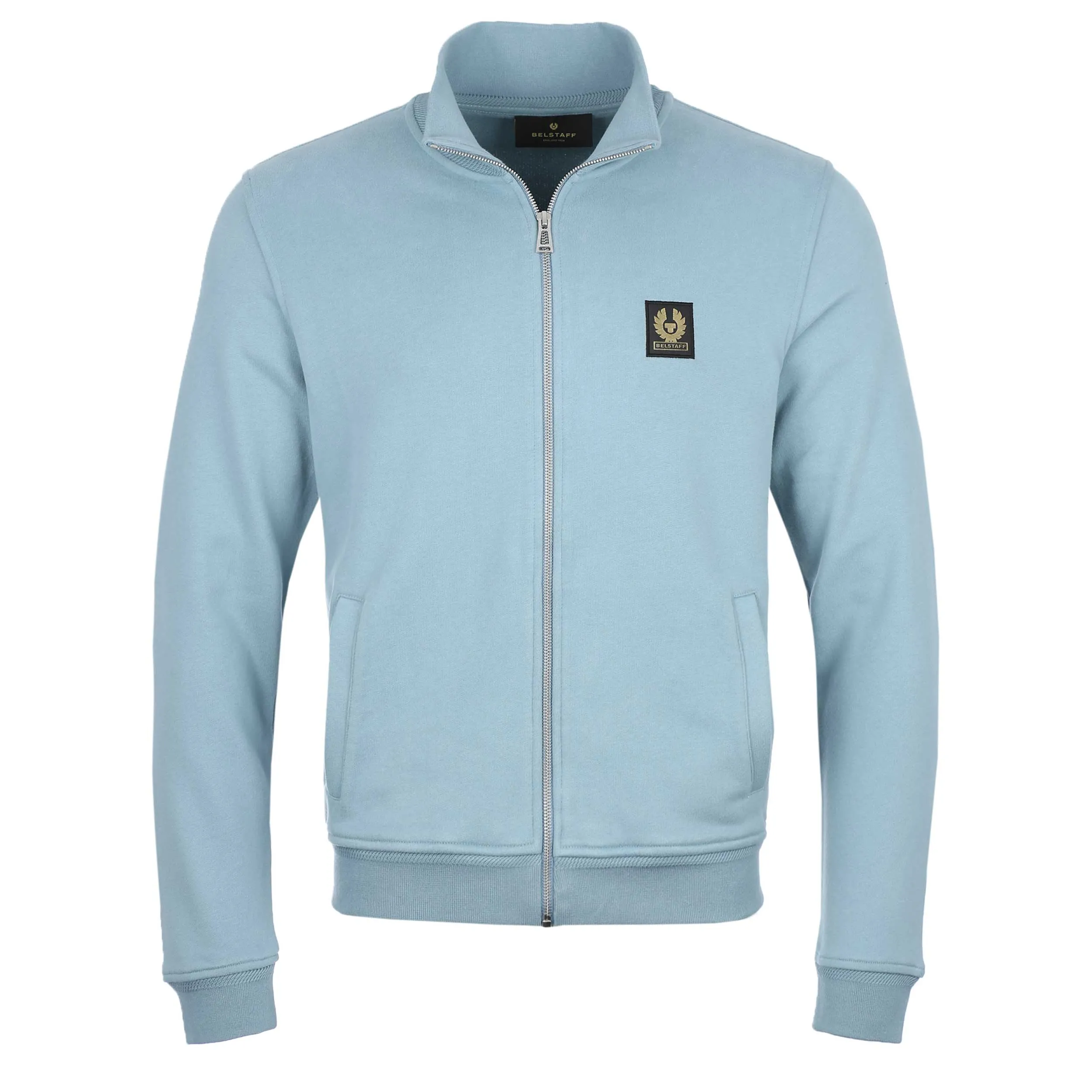 Belstaff Full Zip Sweat Top in Arctic Blue