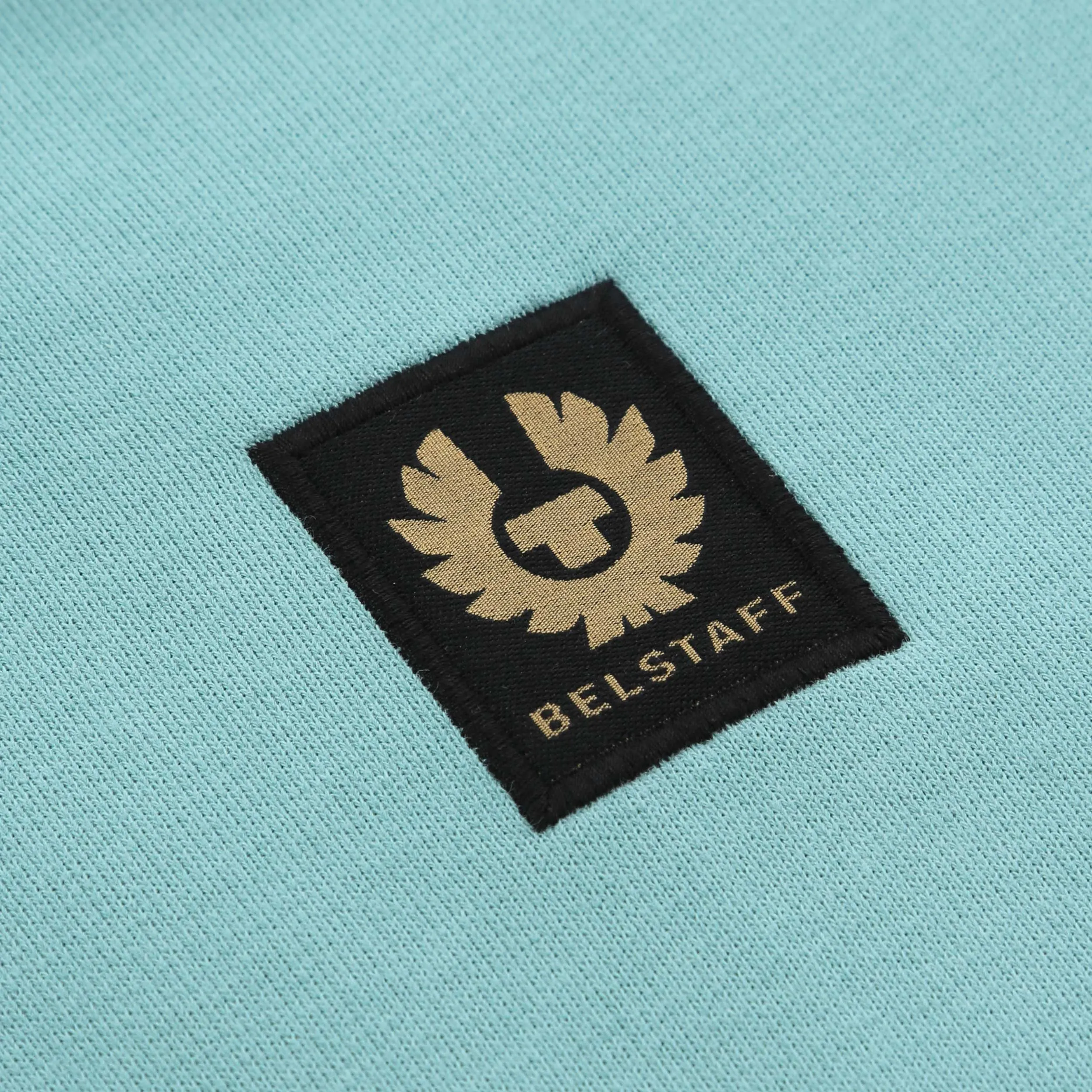 Belstaff Quarter Zip Sweat Top in Oil Blue