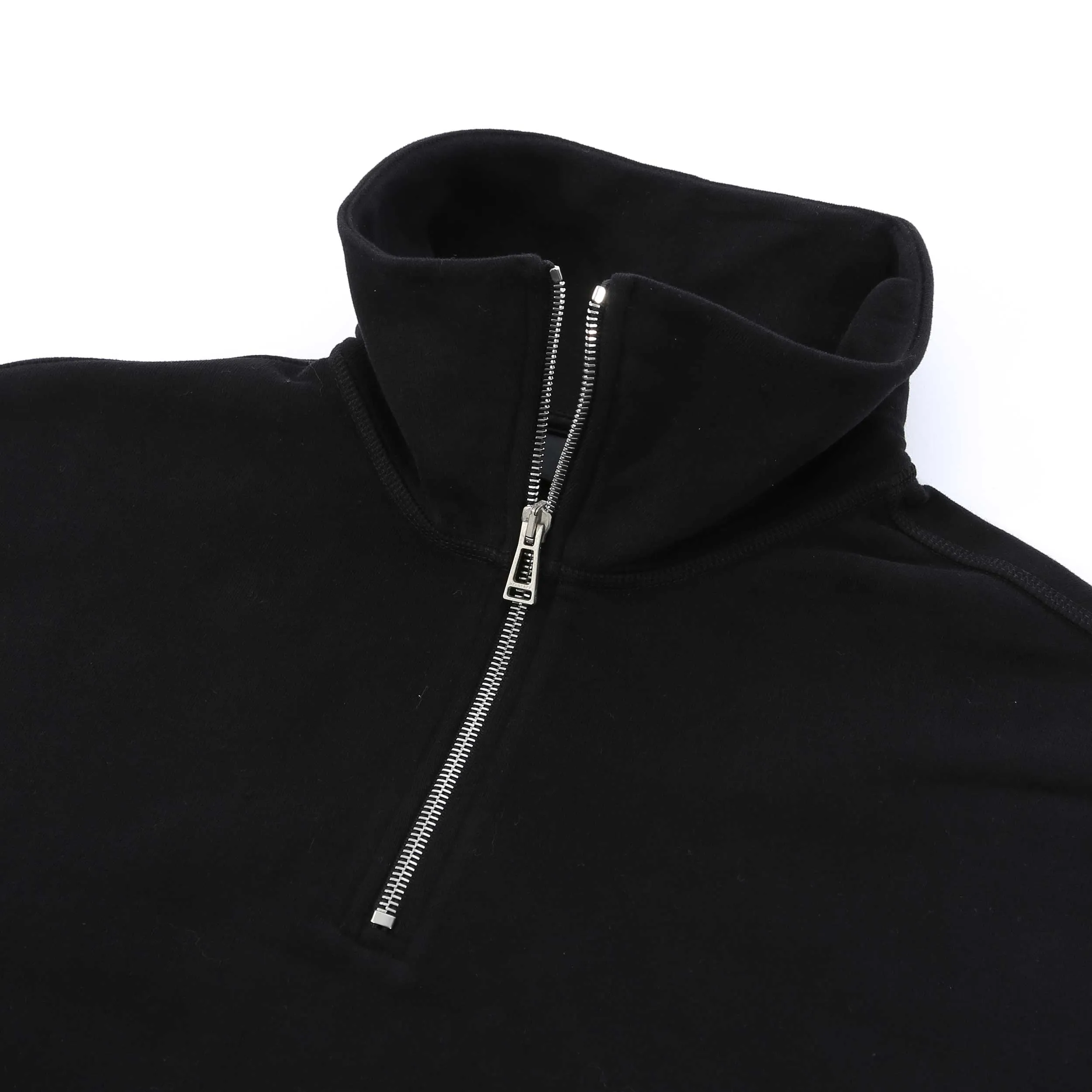 Belstaff Signature Quarter Zip Ladies Sweatshirt in Black