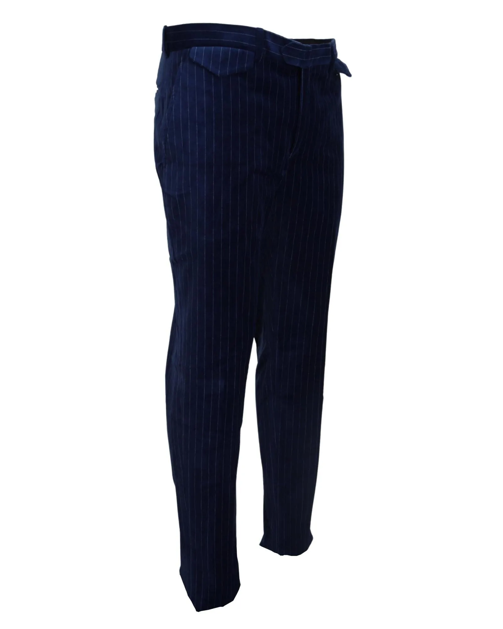 BENCIVENGA Men's Pinstripe Corduroy Pants - Navy