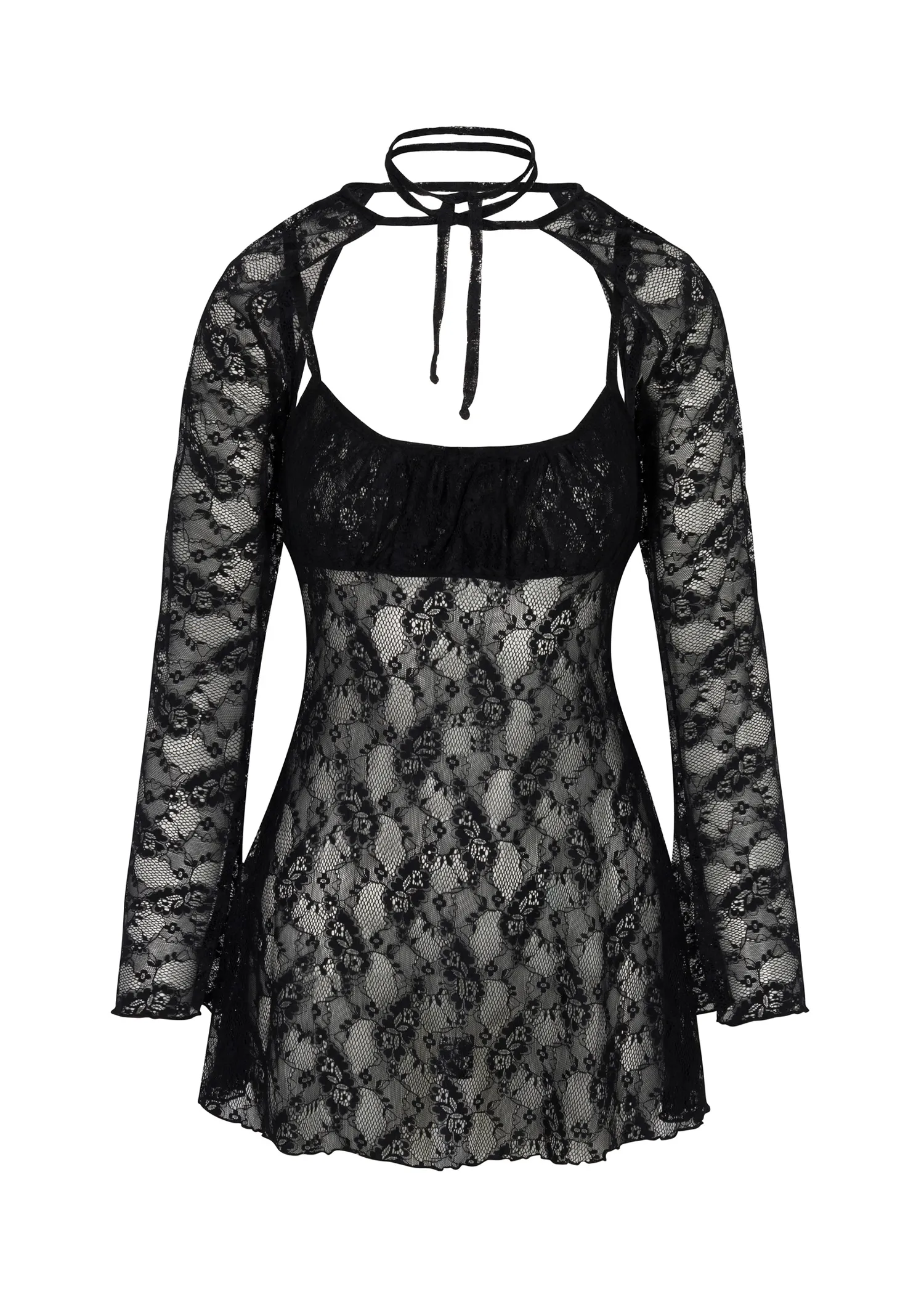 Bisou Babydoll Dress │ Black Lace