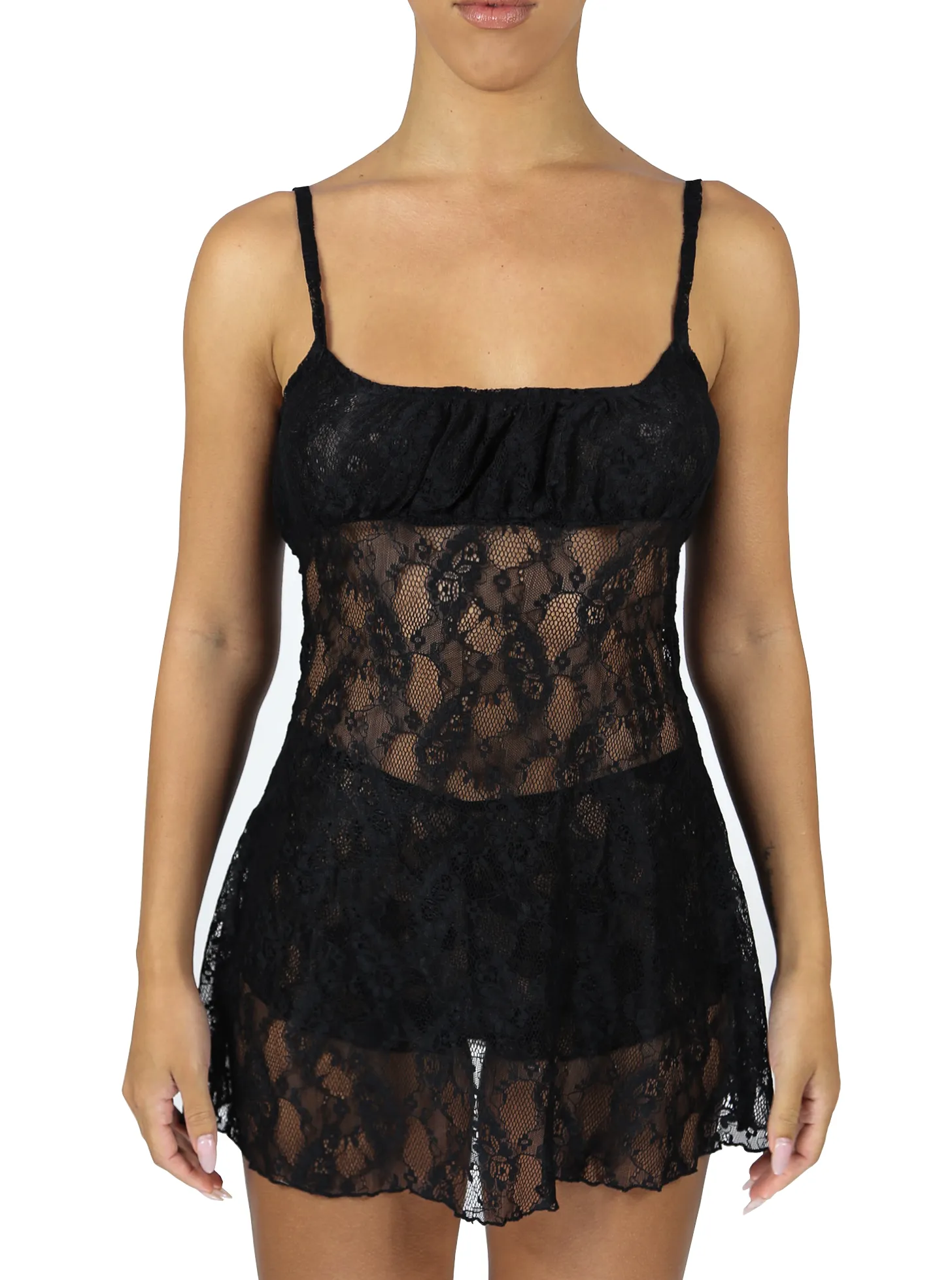 Bisou Babydoll Dress │ Black Lace