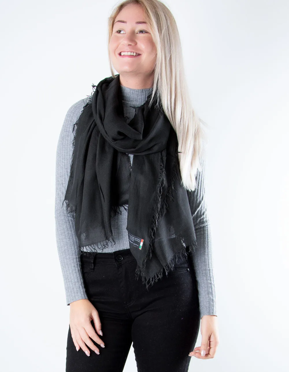 Black Scarf - Italian MicroModal