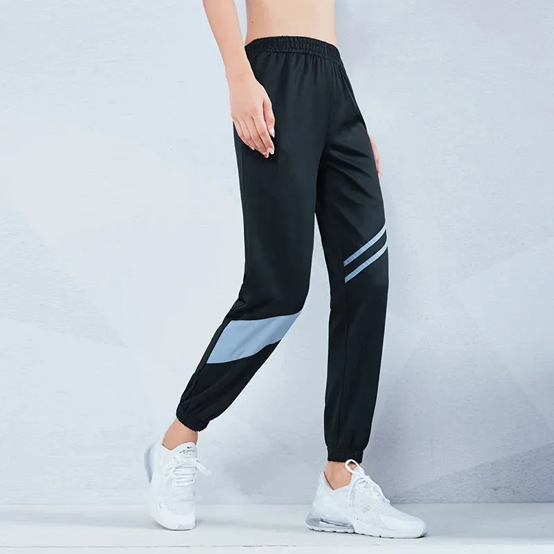 Black Thin Loose Sport Sweatpant