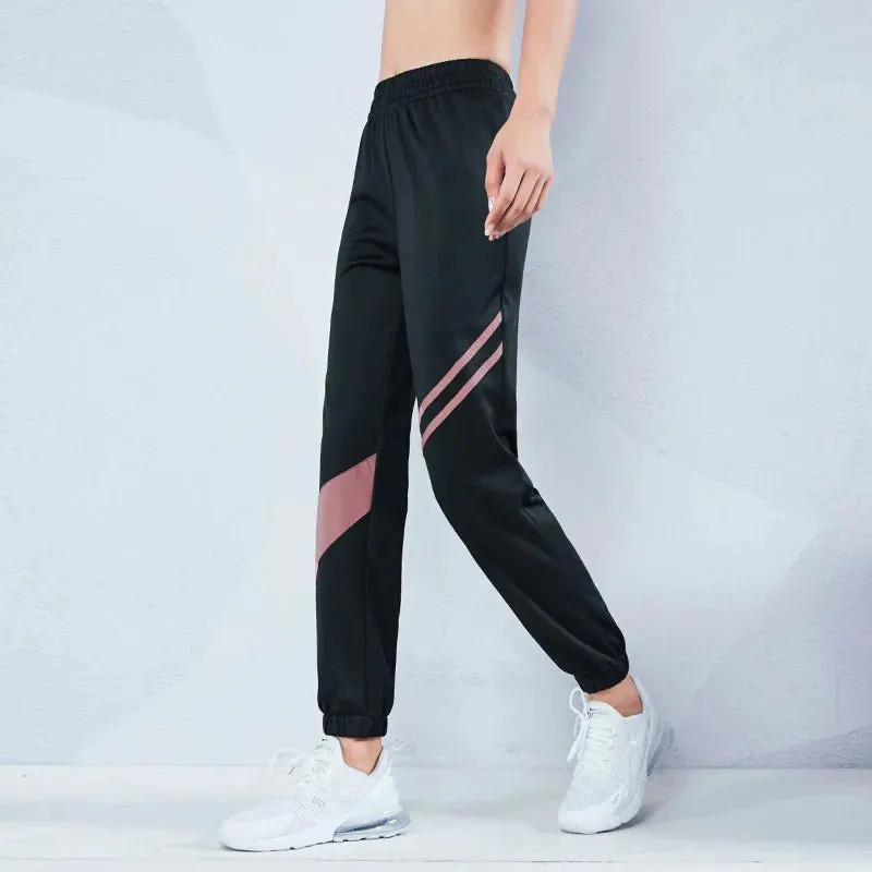 Black Thin Loose Sport Sweatpant