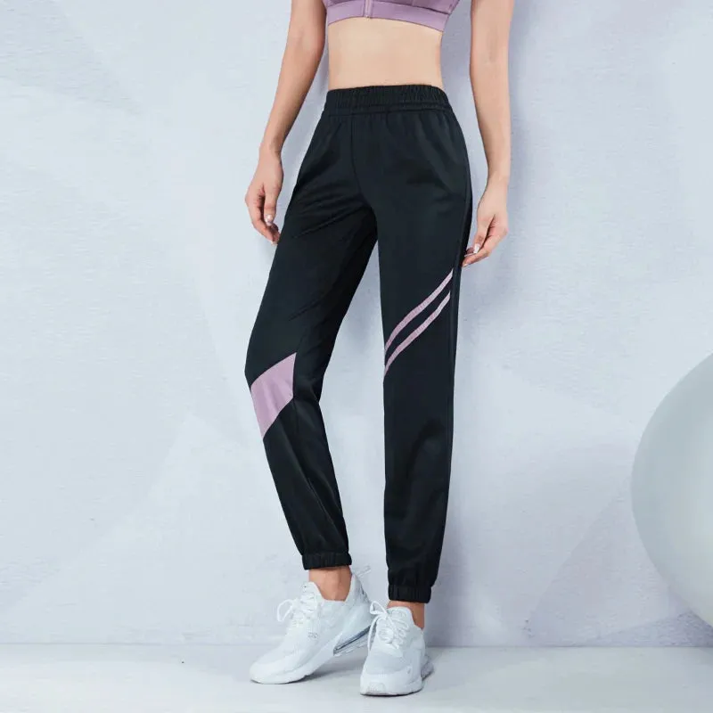 Black Thin Loose Sport Sweatpant