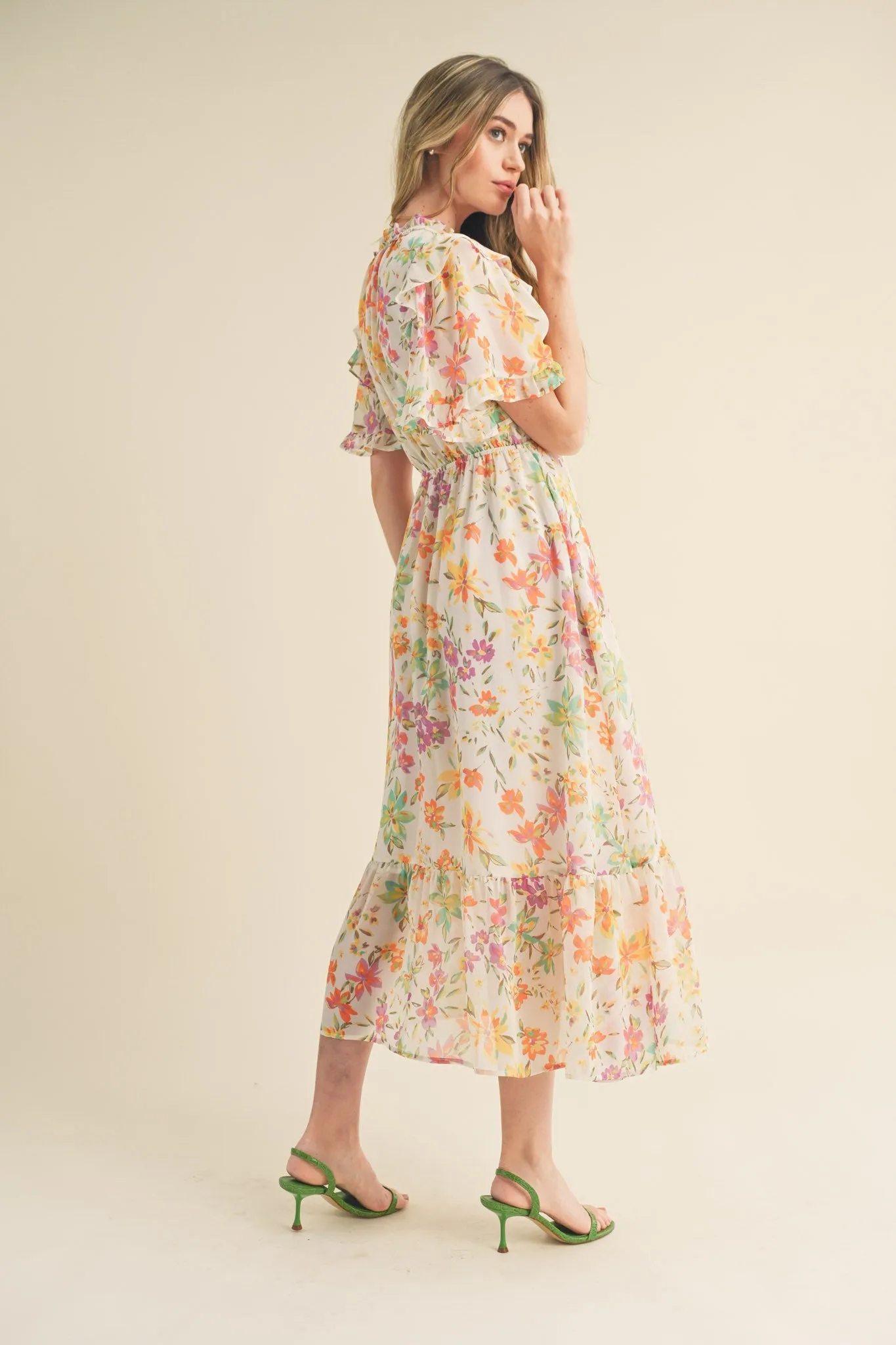 'Blossom Breeze' Midi Dress