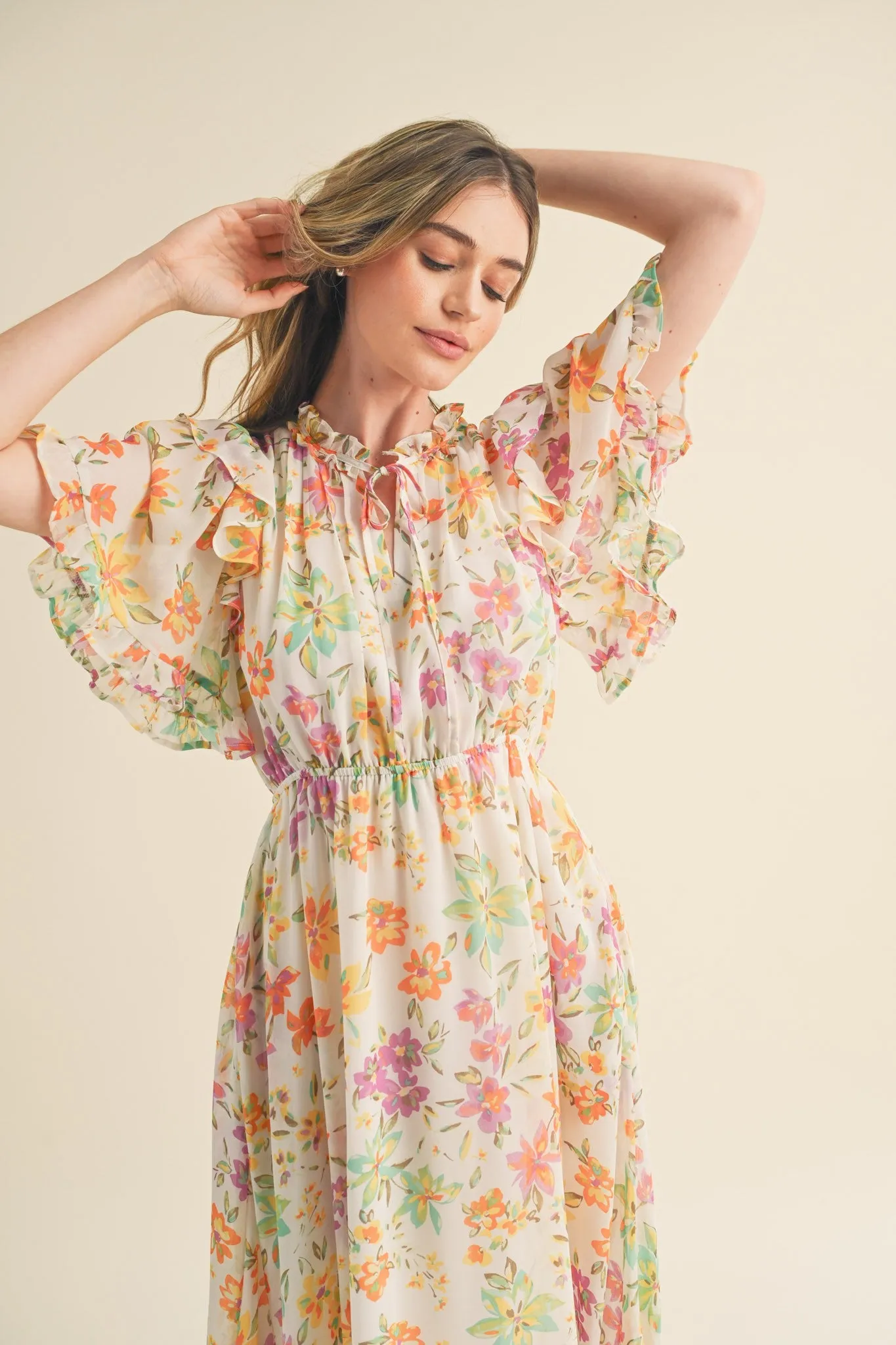 'Blossom Breeze' Midi Dress