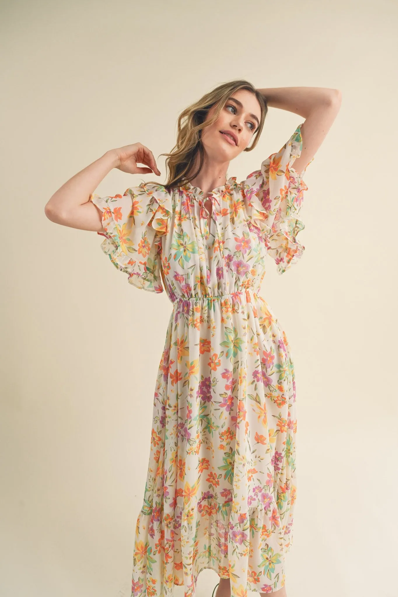 'Blossom Breeze' Midi Dress