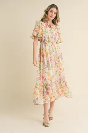 'Blossom Breeze' Midi Dress