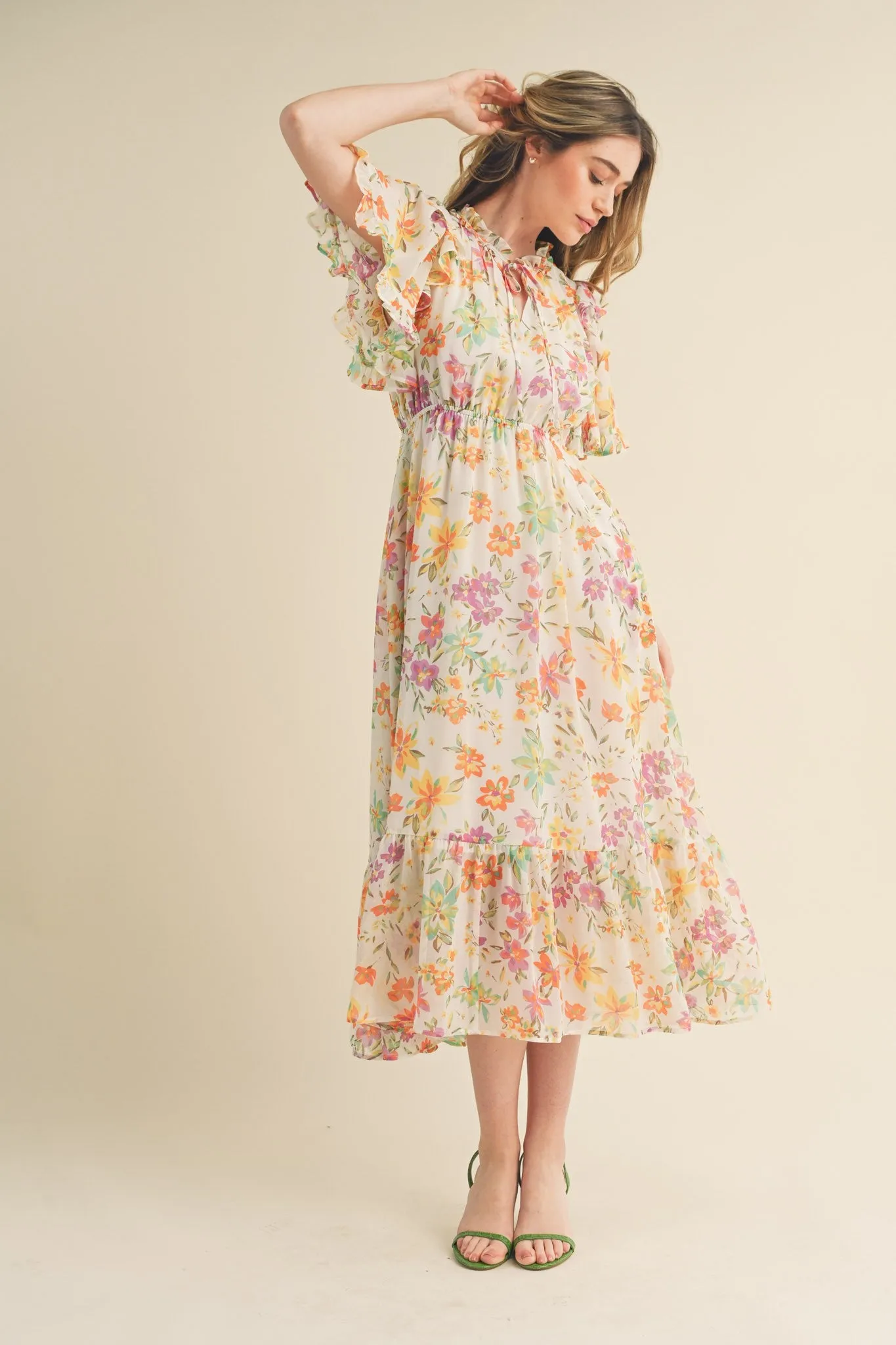 'Blossom Breeze' Midi Dress