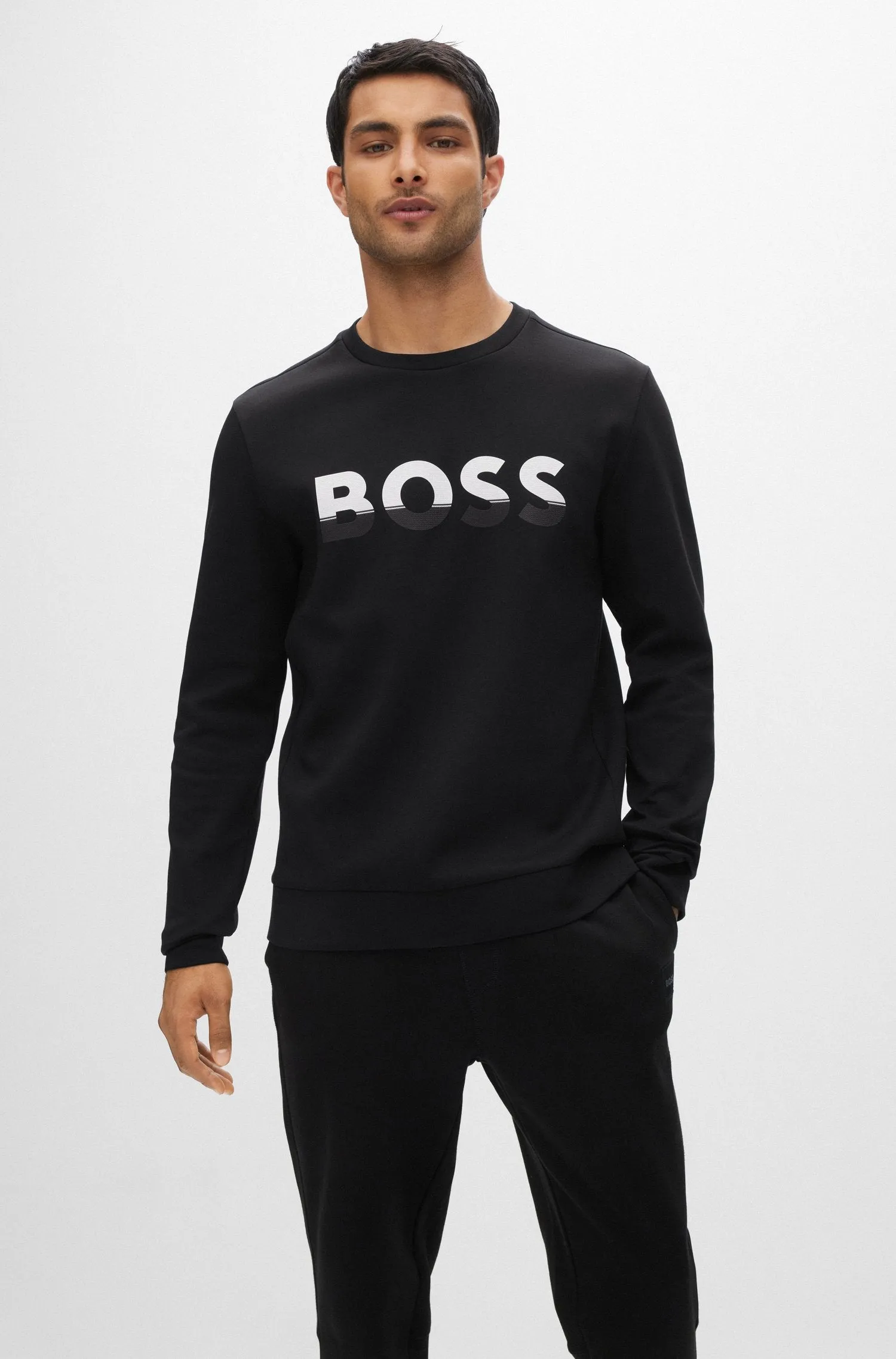 BOSS Salbo 1 Sweat Top in Black