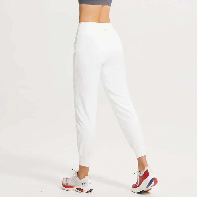 Breathable White Training Pocket Summer Sweatpants