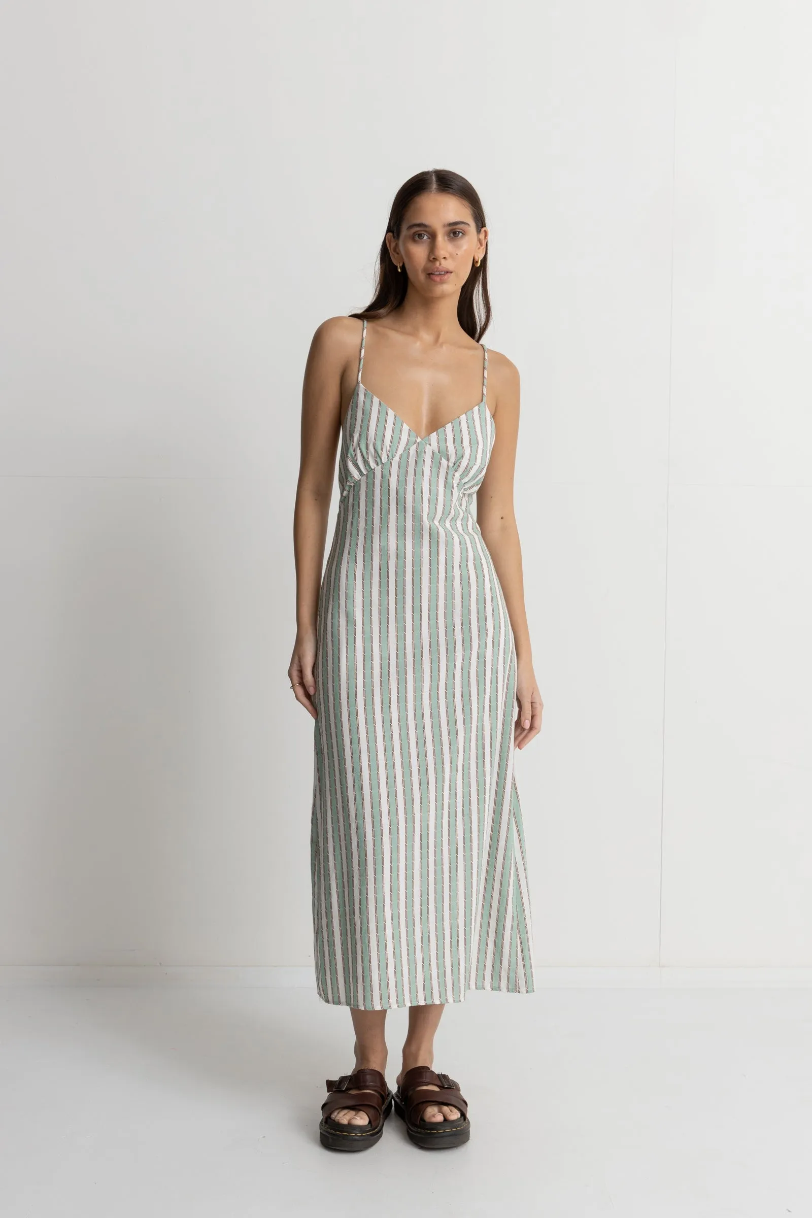 Briannah Midi Dress Sea Green