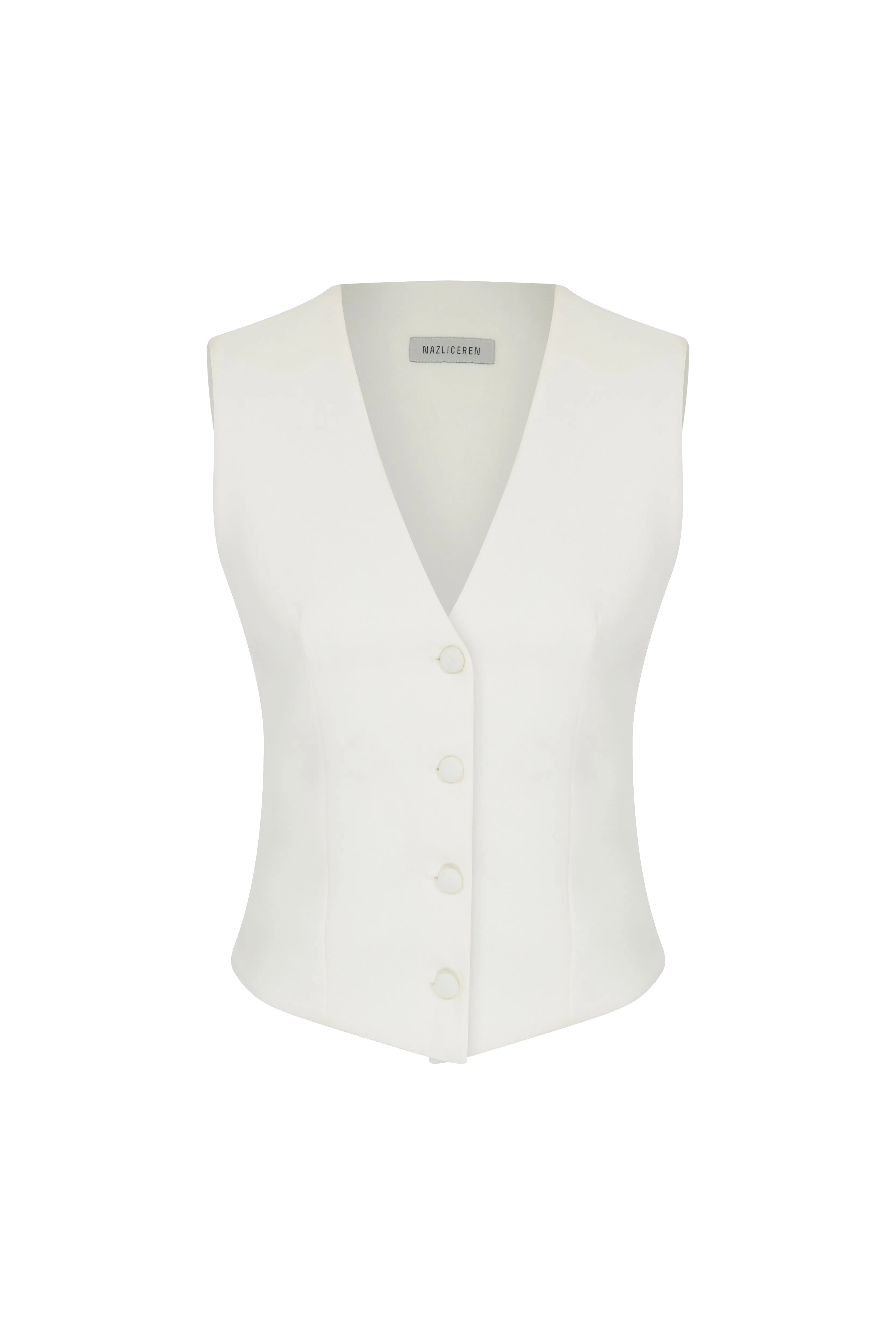 Brita Vest in Blanche