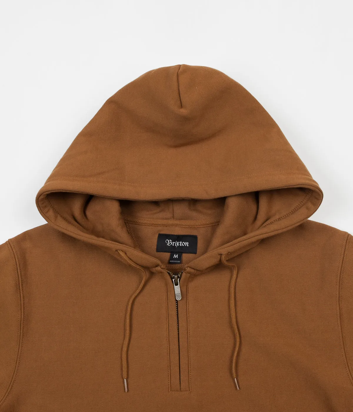 Brixton Longman Intl 1/2 Zip Hoodie - Washed Copper