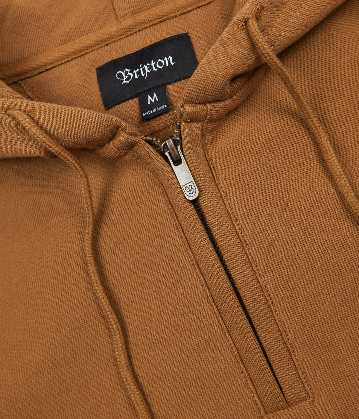 Brixton Longman Intl 1/2 Zip Hoodie - Washed Copper