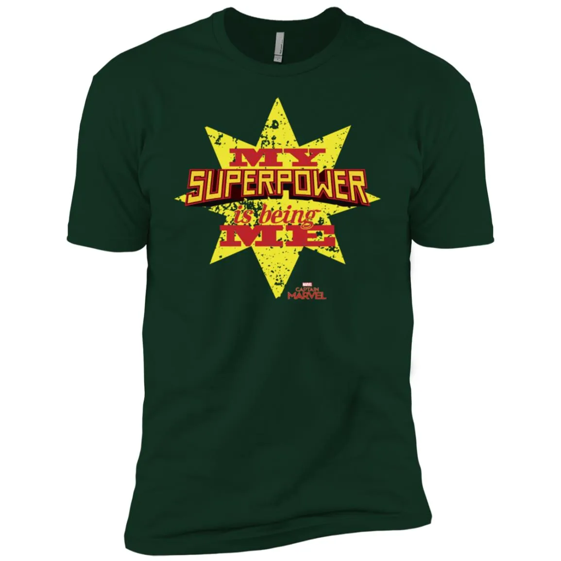 Captain Marvel My Superpower Is Being Me Men Short Sleeve T-Shirt