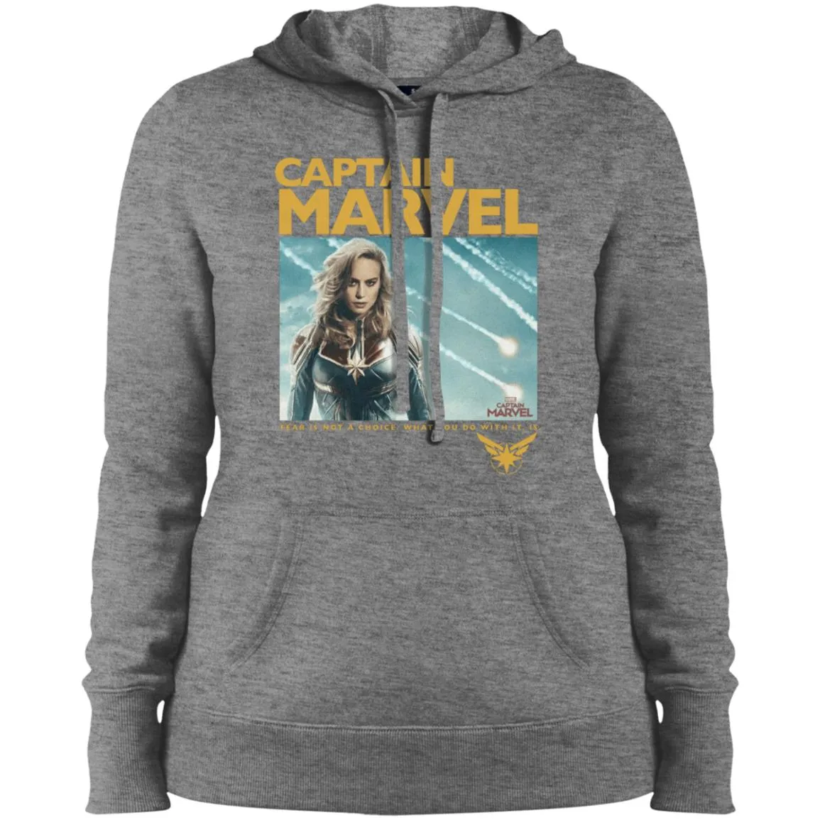 Captain Marvel Vintage Movie Poster Style Women Hooded Sweatshirt