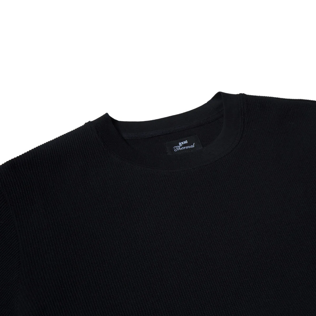 CCS OG Waffle Knit Thermal Shirt - Black