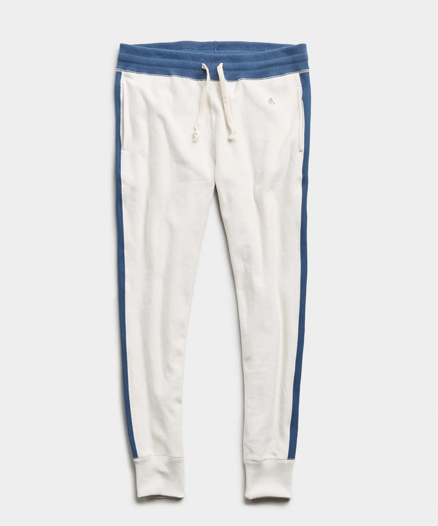 Champion Side Stripe Slim Sweatpant in Alabaster