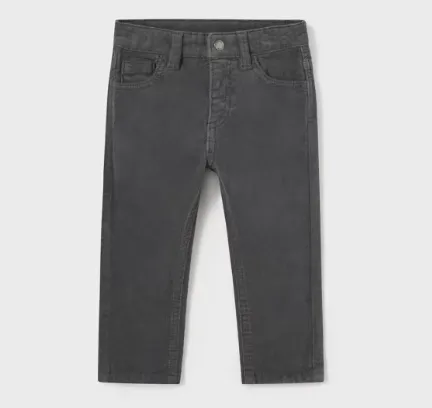 Charcoal Corduroy Pants for Baby Boys