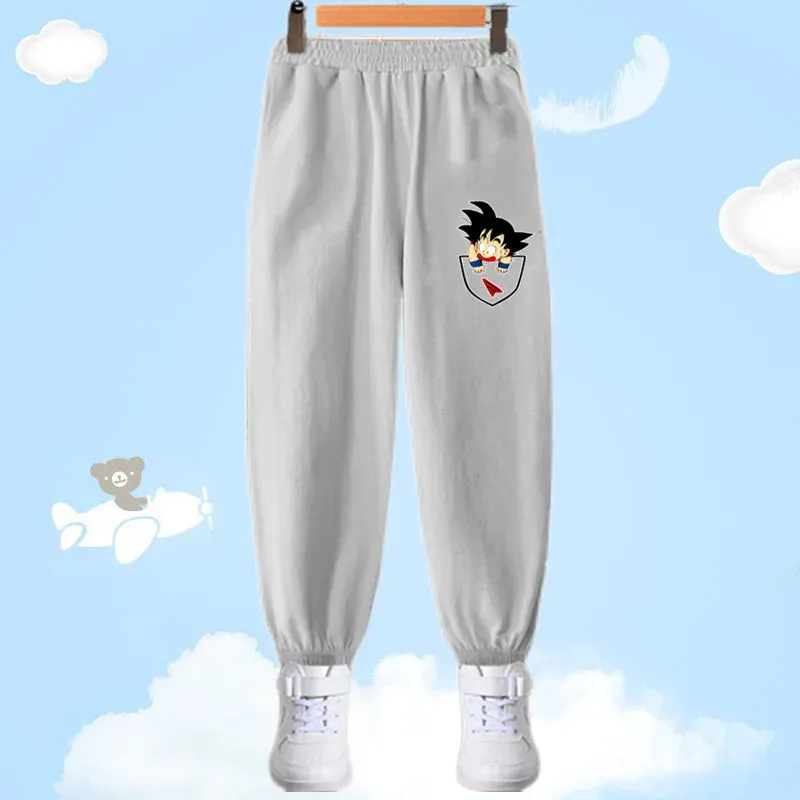 Children Summer Cool Trousers Kids Long Harem Pants Boys Sweatpants Toddler Bottom Baby Girls Anti-mosquito Pants 3-14 Y