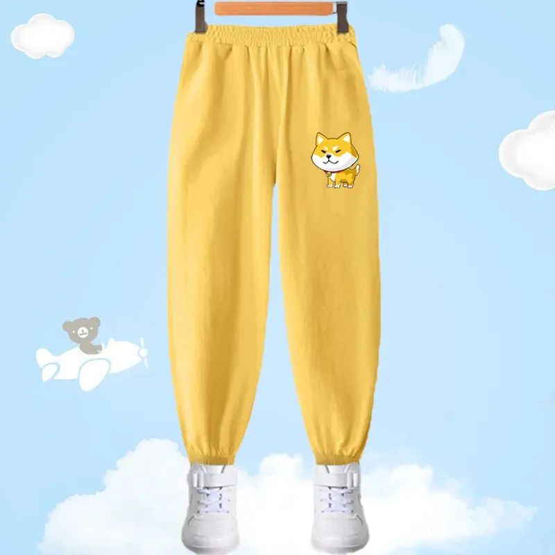 Children Summer Cool Trousers Kids Long Harem Pants Boys Sweatpants Toddler Bottom Baby Girls Anti-mosquito Pants 3-14 Y