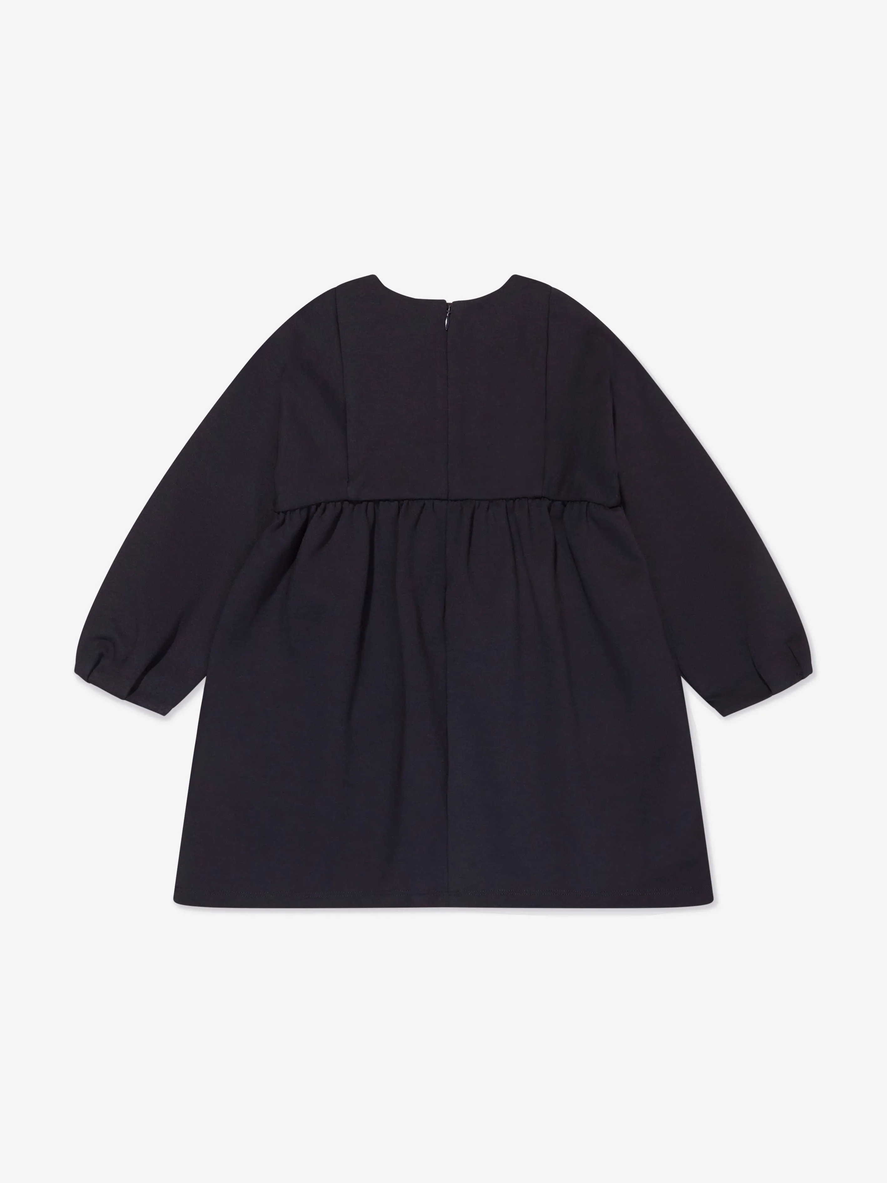 Chloé Girls Embroidered Milano Dress in Navy