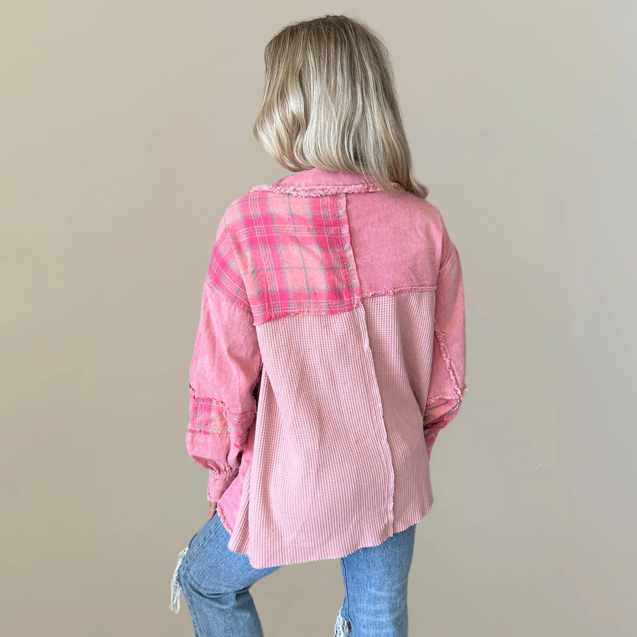 Cinder Shack Location Blush Breeze Shacket