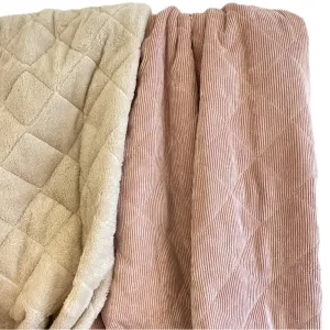 Coating | Vintage Rose Quilted Corduroy