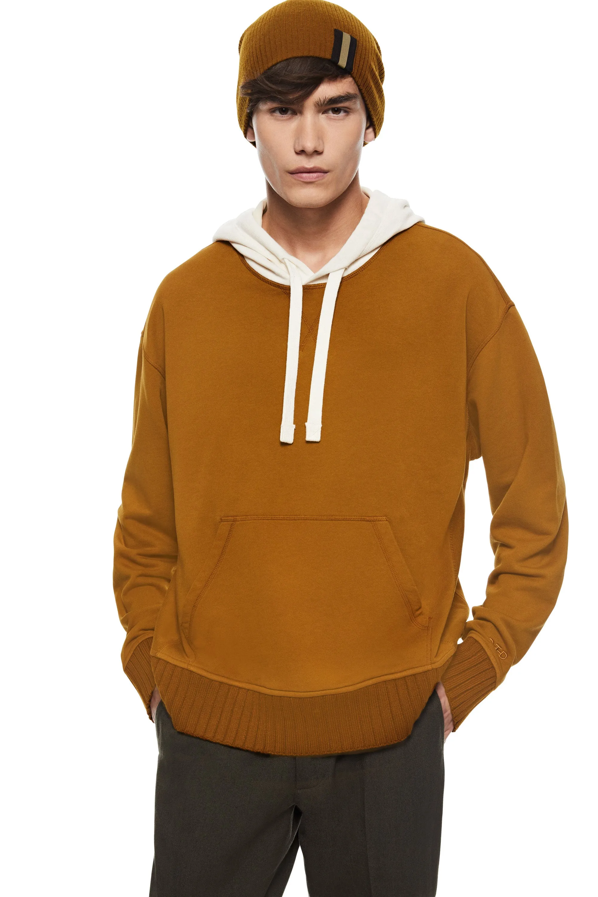 Colorblocked Hoodie (Copper)