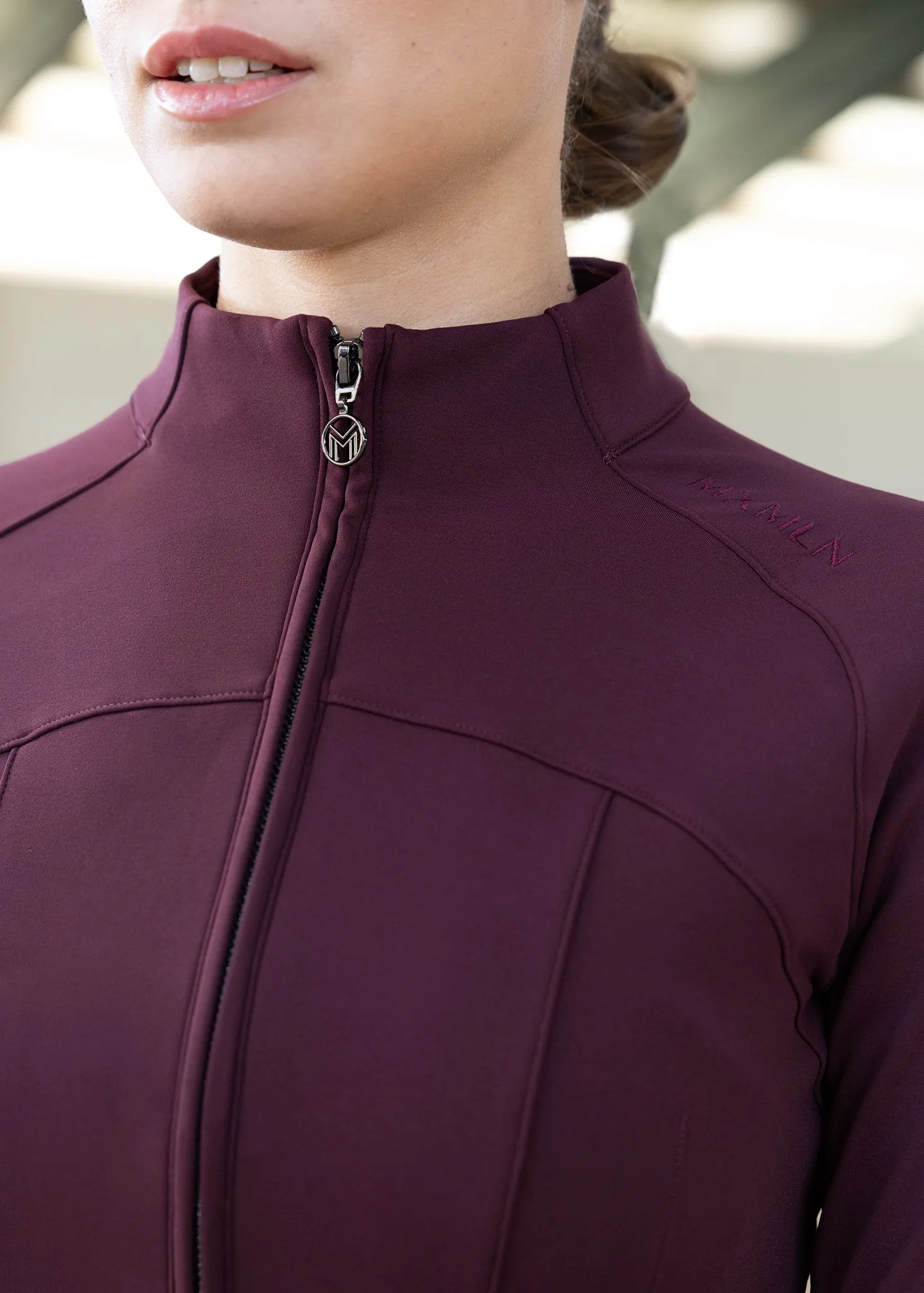 Contour Fleeced Jacket (Burgundy)