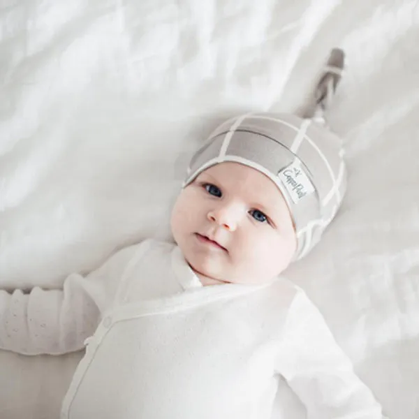 Copper Pearl Newborn Top Knot Hat - Midway