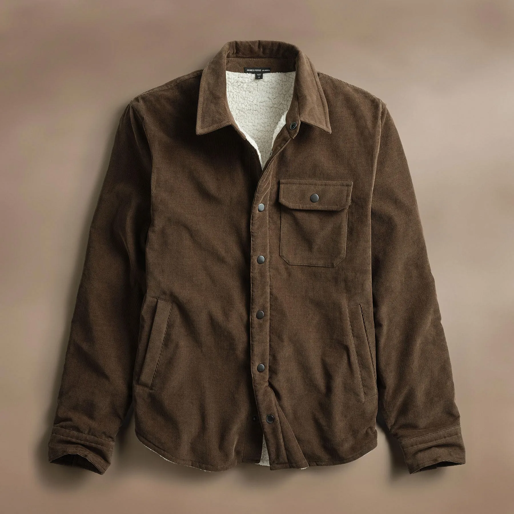 Corduroy Sherpa Jacket - Umber