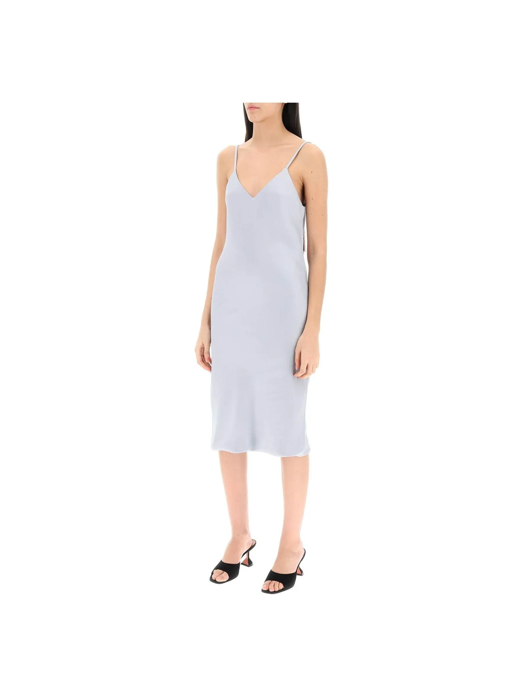 Crepe Satin Slip Dress