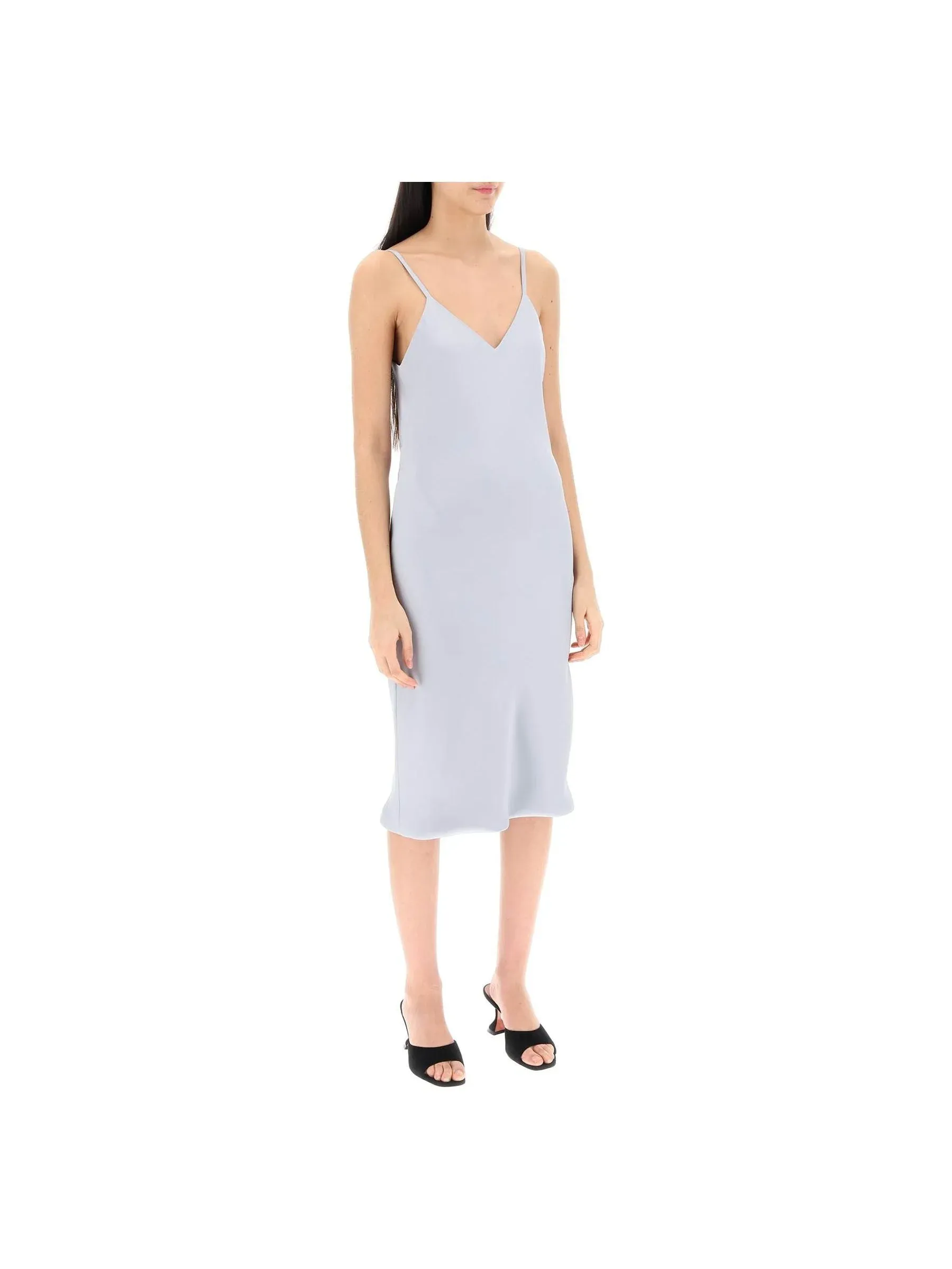 Crepe Satin Slip Dress