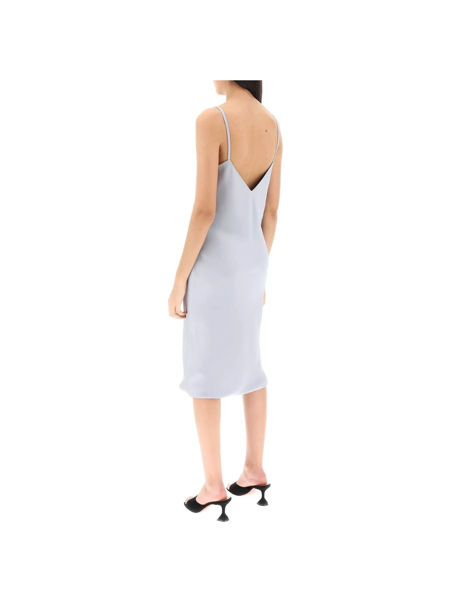 Crepe Satin Slip Dress