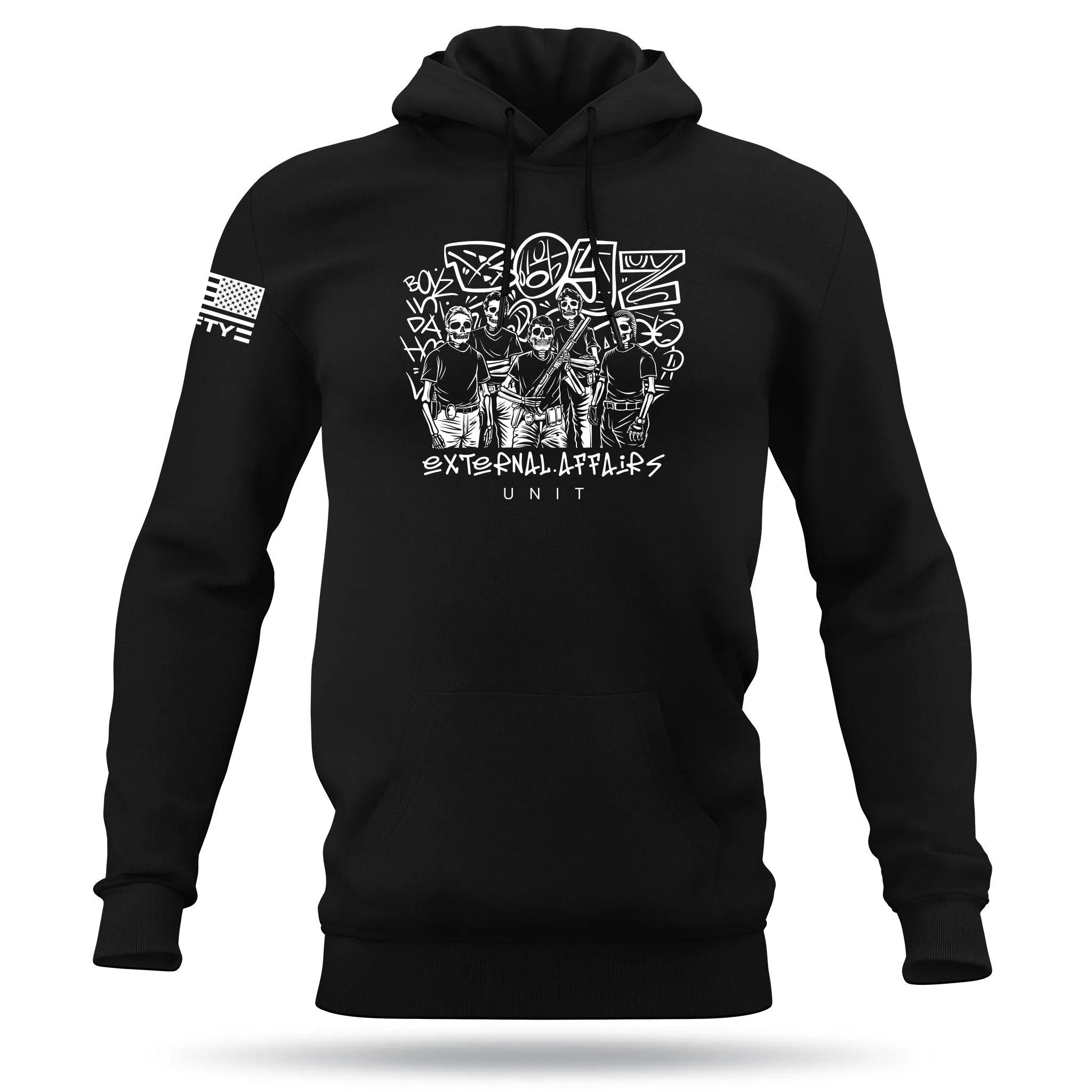 [DA BOYS] Performance Hoodie 2.0 [BLK/WHT]