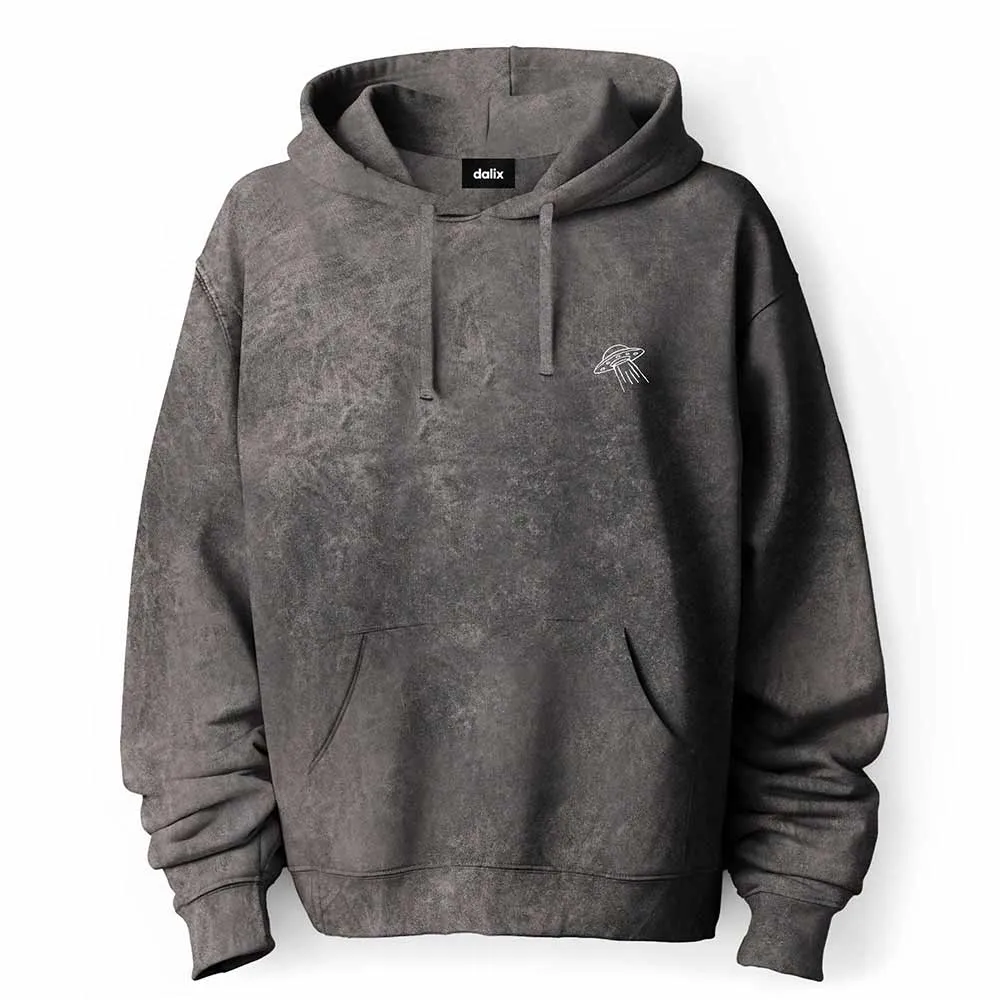 Dalix UFO Mineral Wash Hoodie